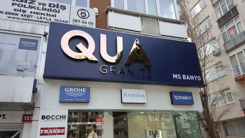 A2 Reklam tarafından İstanbul'da üretilen cephe tabela uygulaması - örnek proje fotoğrafı.