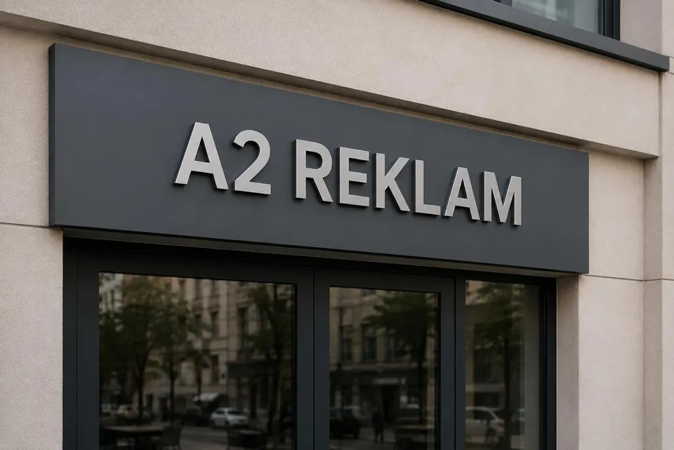 Işıksız Tabela temsili 3D görsel | A2 Reklam İstanbul